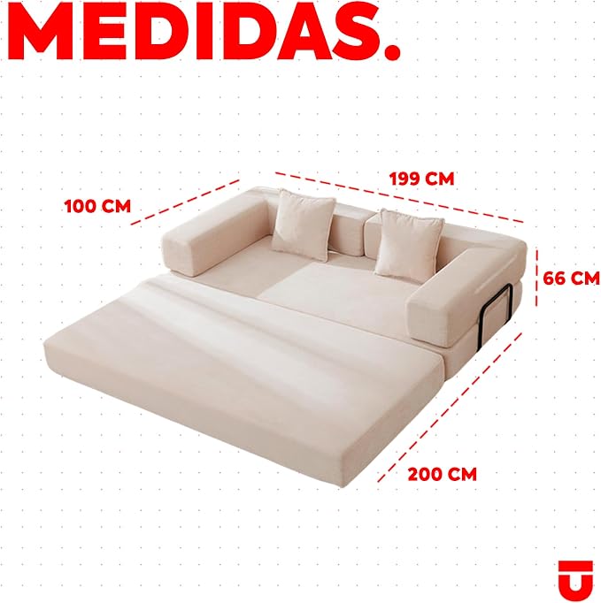Sofá Cama Plegable Matrimonial - Imagen 2
