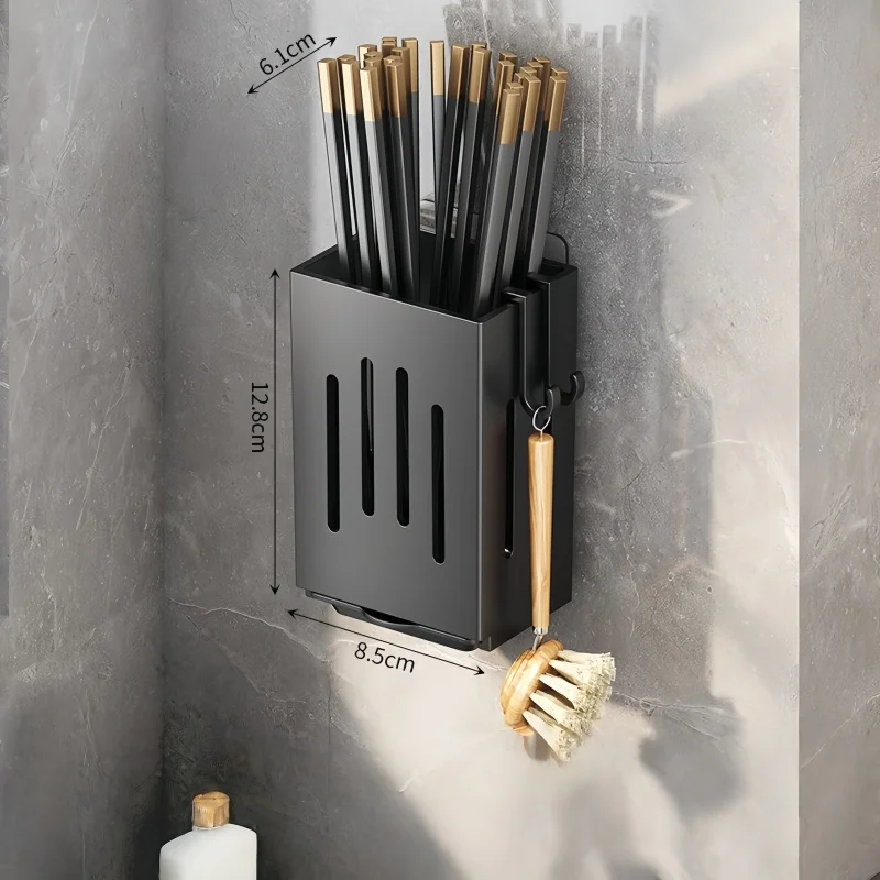 Kitchen Chopstick Holder Tableware Drainer Spoon Fork Chopsticks Storage Basket Rack Multifunctional Kitchen Tableware Rack - Imagen 5