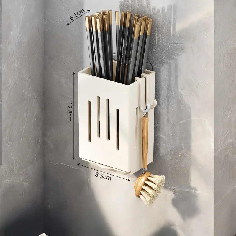 Kitchen Chopstick Holder Tableware Drainer Spoon Fork Chopsticks Storage Basket Rack Multifunctional Kitchen Tableware Rack - Imagen 4