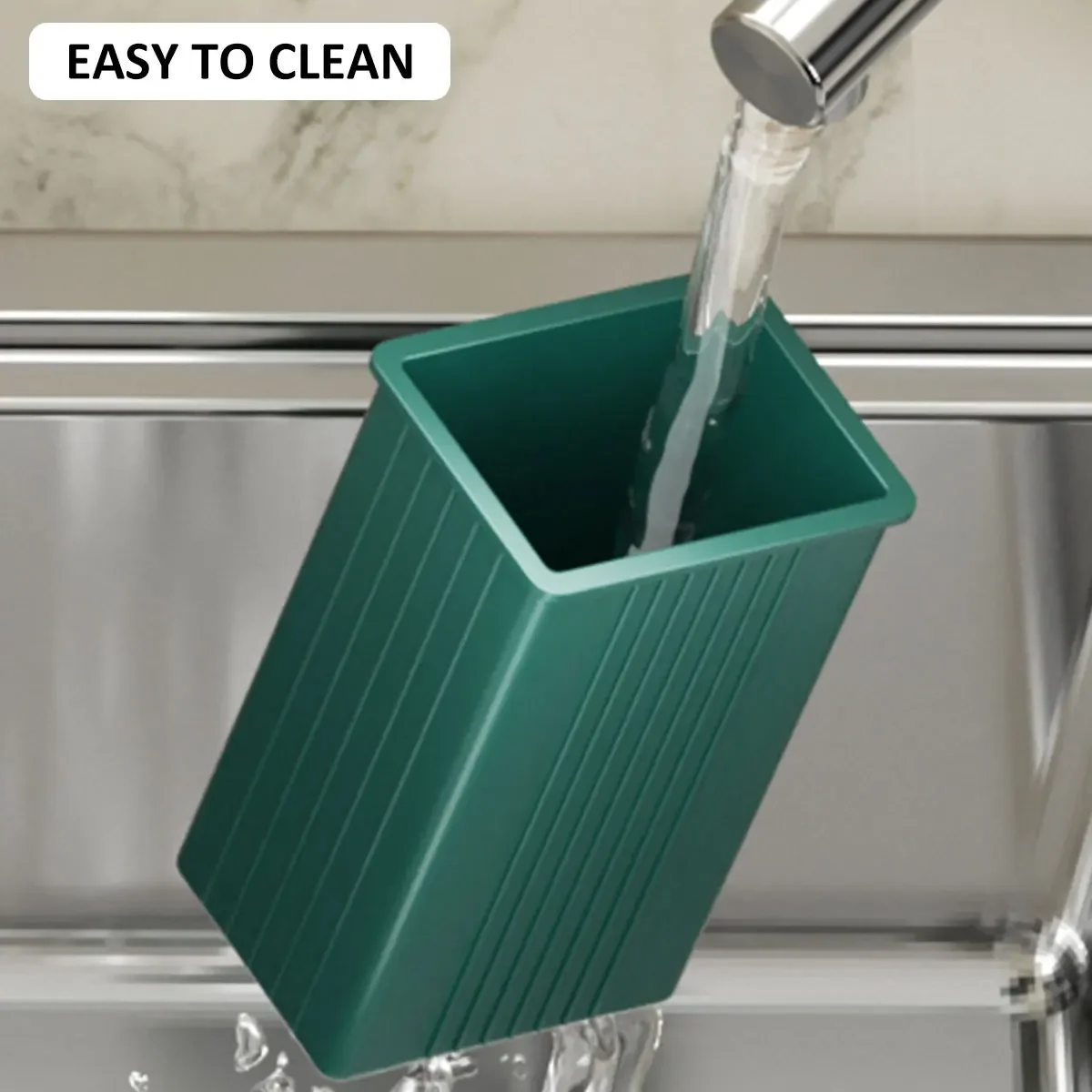 Kitchen Knife Holder Multi-Function Cutter and Cutlery Drainer Rack PP Space Saving Kitchen Utensil Organizer Rack New - Imagen 2