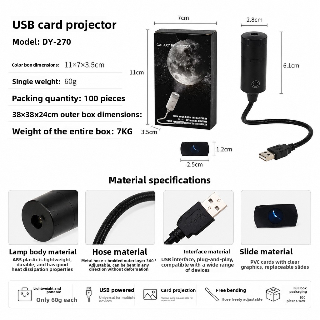 Adjustable Focus Starry Sky Projection Light - Imagen 2