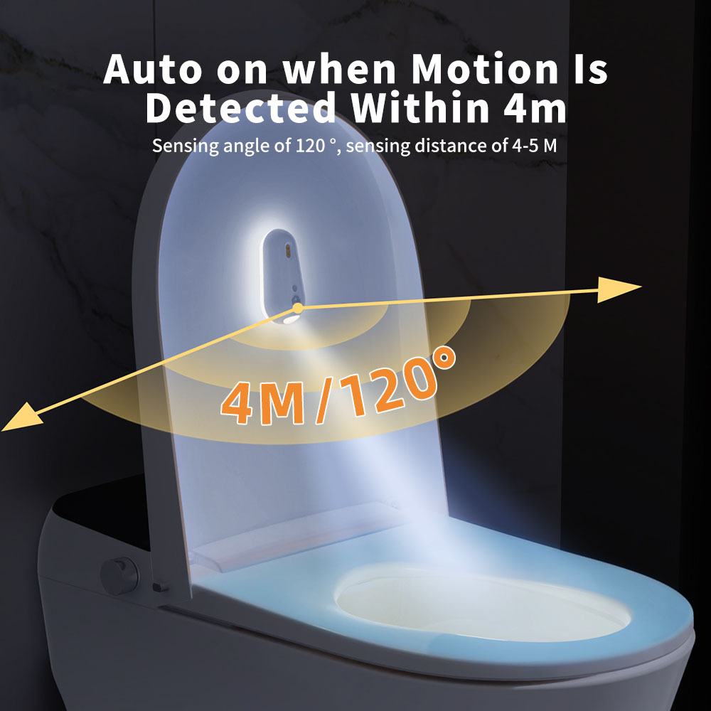 USB Rechargeable Toilet Sterilization Light with Sensor - Imagen 3