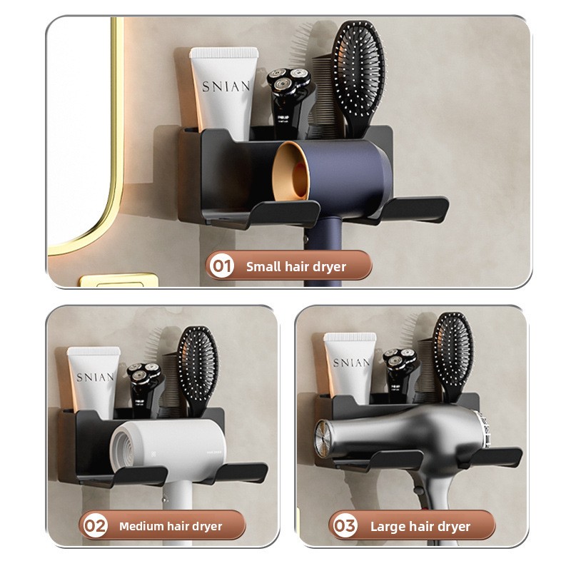 Wall Mounted Bathroom Organizer Rack - Imagen 3